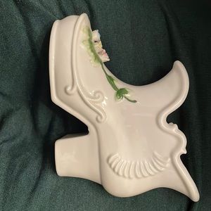White Porcelain Boot Vase